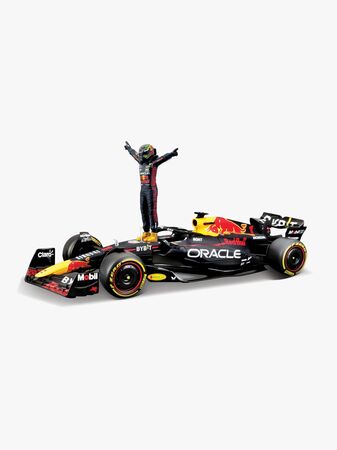 Bburago F1 Red Bull Racing RB19 2023 Leluauto + Verstappen 1:24