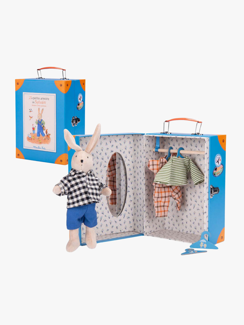 Moulin Roty Matkavaatekaappi + Nukke Sylvain