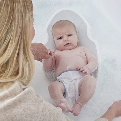 Shnuggle Kylpytuki Newborn, White/Grey