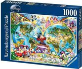 Ravensburger Palapeli Disneyn Maailmankartta 1000 