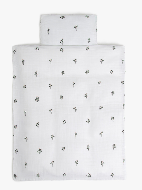 Alice & Fox ADORA Pussilakanasetti Kehto 70x80, Valkoinen