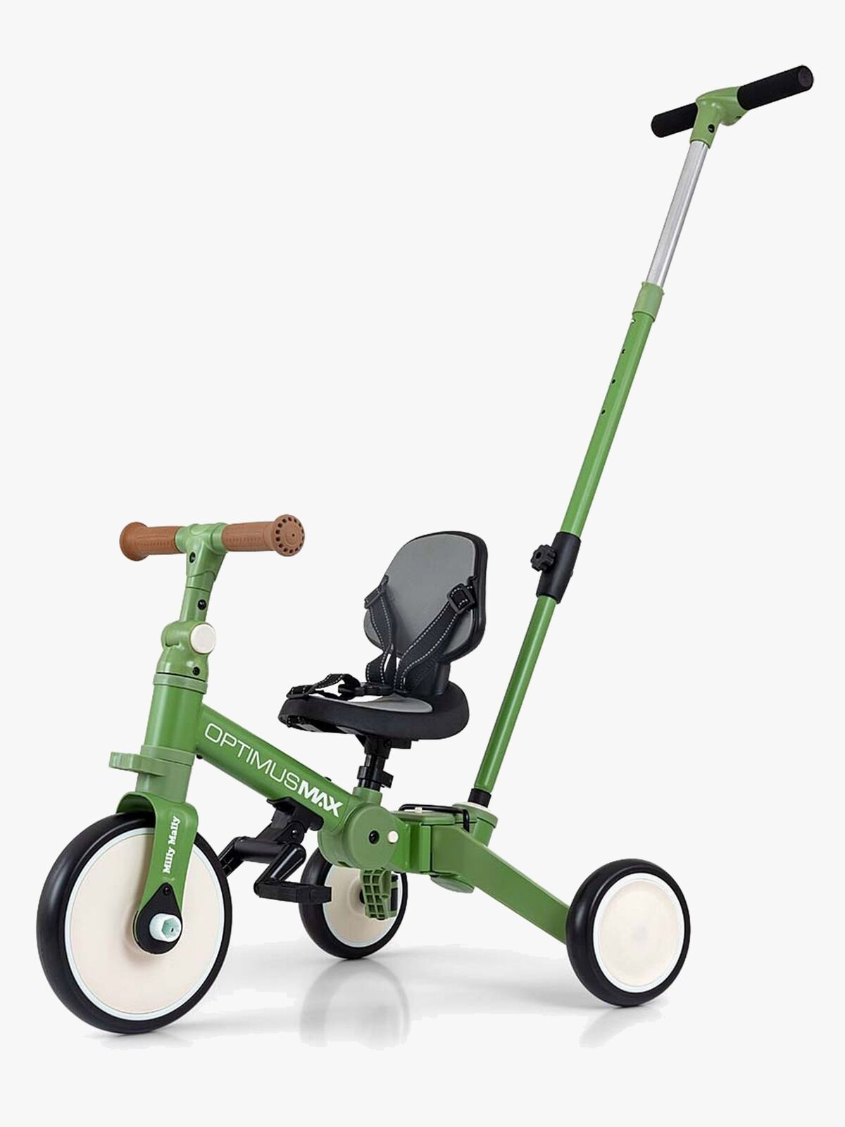 Milly Mally Optimus Max Kolmipyörä 4-in-1, Vihreä