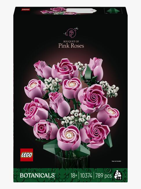 LEGO Botanicals 10374 Vaaleanpunainen ruusukimppu