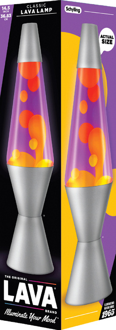 LAVA Valaisin Classic 37cm, Oranssi/violetti