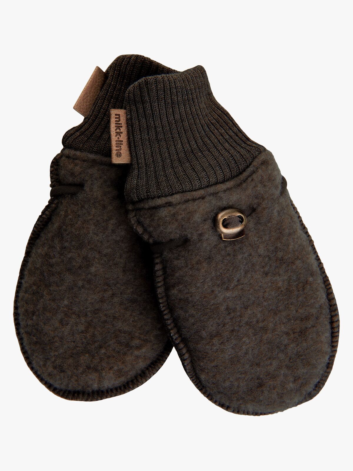 Mikk-Line Rukkaset Merinovilla, Dark Brown Melange