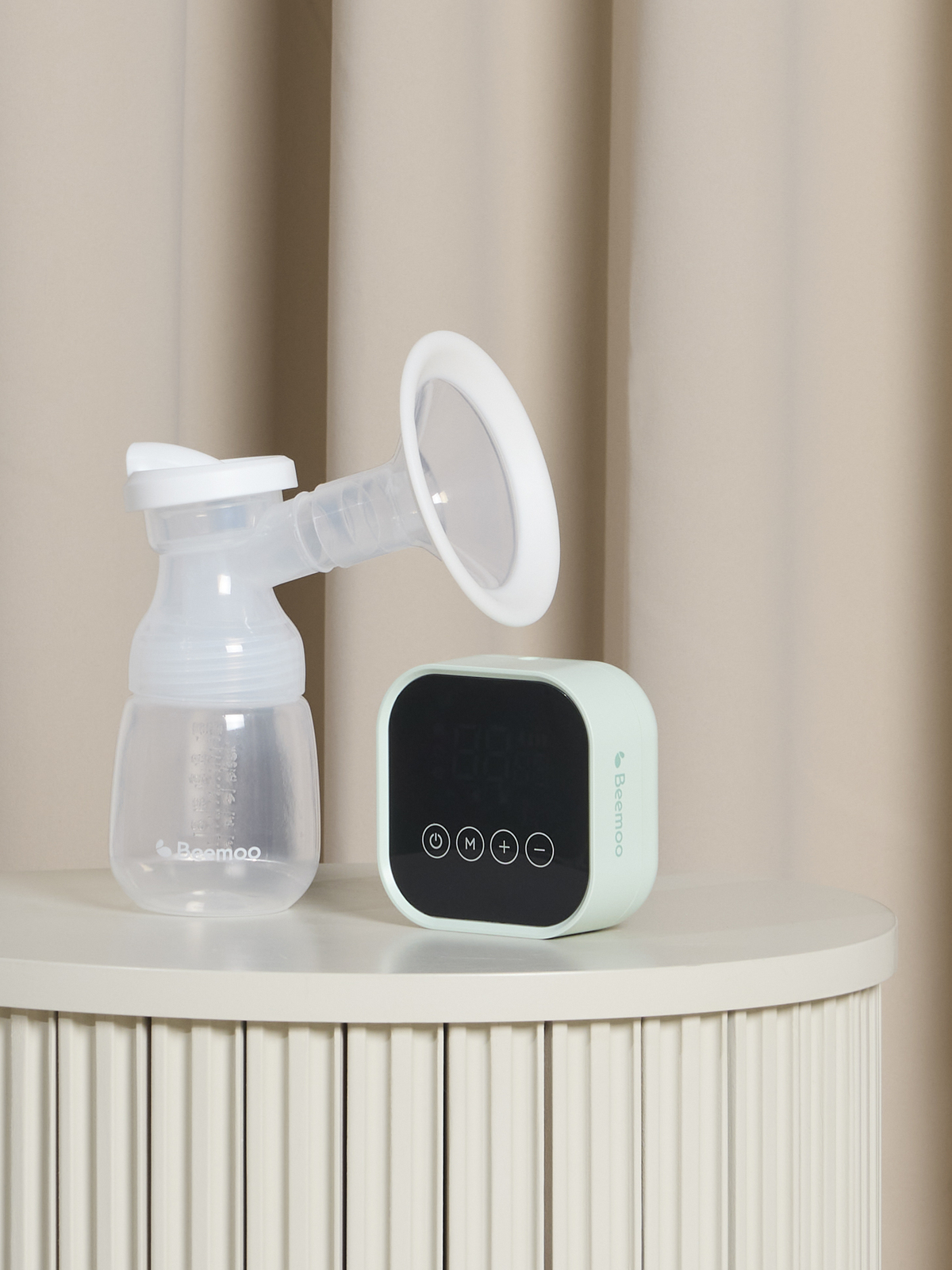 Beemoo CARE Pumply Sähkökäyttöinen Rintapumppu Single, Soft Green