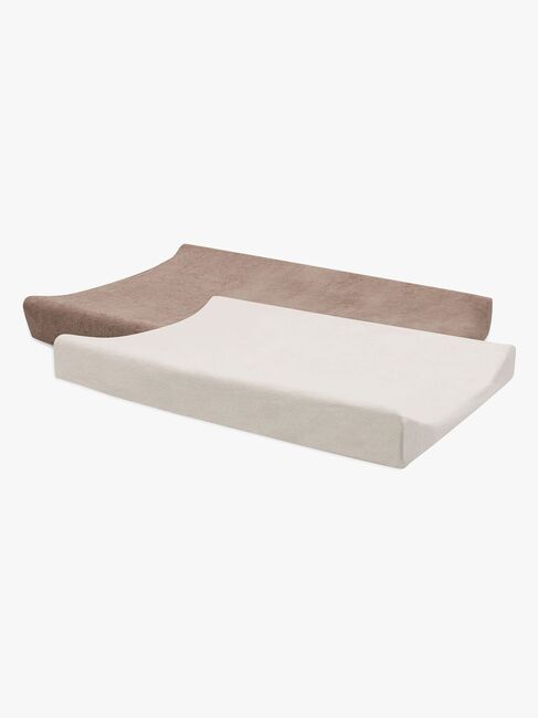 Jollein Hoitoalustan Päälliset 50x70cm 2-pack, Milky Coffee/Ivory