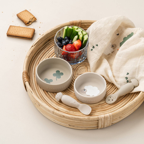 Done By Deer Sheepy Silikoni Kulho 2-pack, Sand