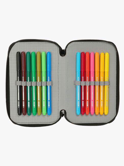 Kappa  Täytetty Kolmilokeroinen Penaali 37 Osaa, Harmaa