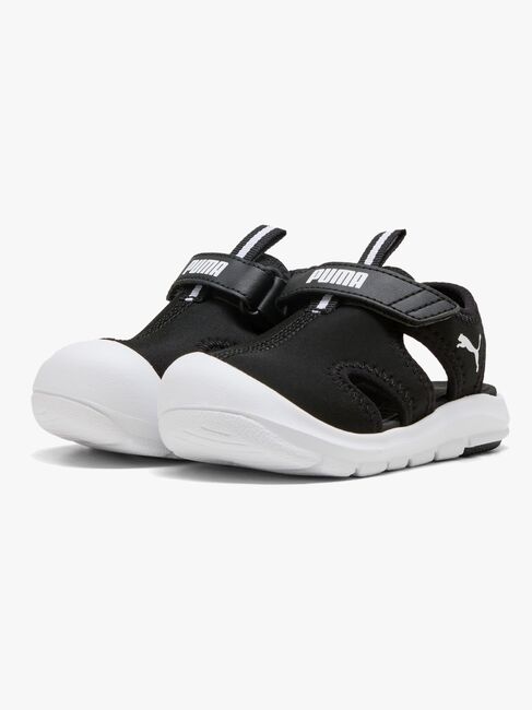 Puma Fun Racer V Infant Sandaalit, Black/White
