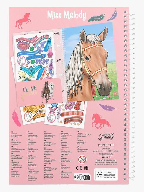 Miss Melody Värityskirja + Tarrat