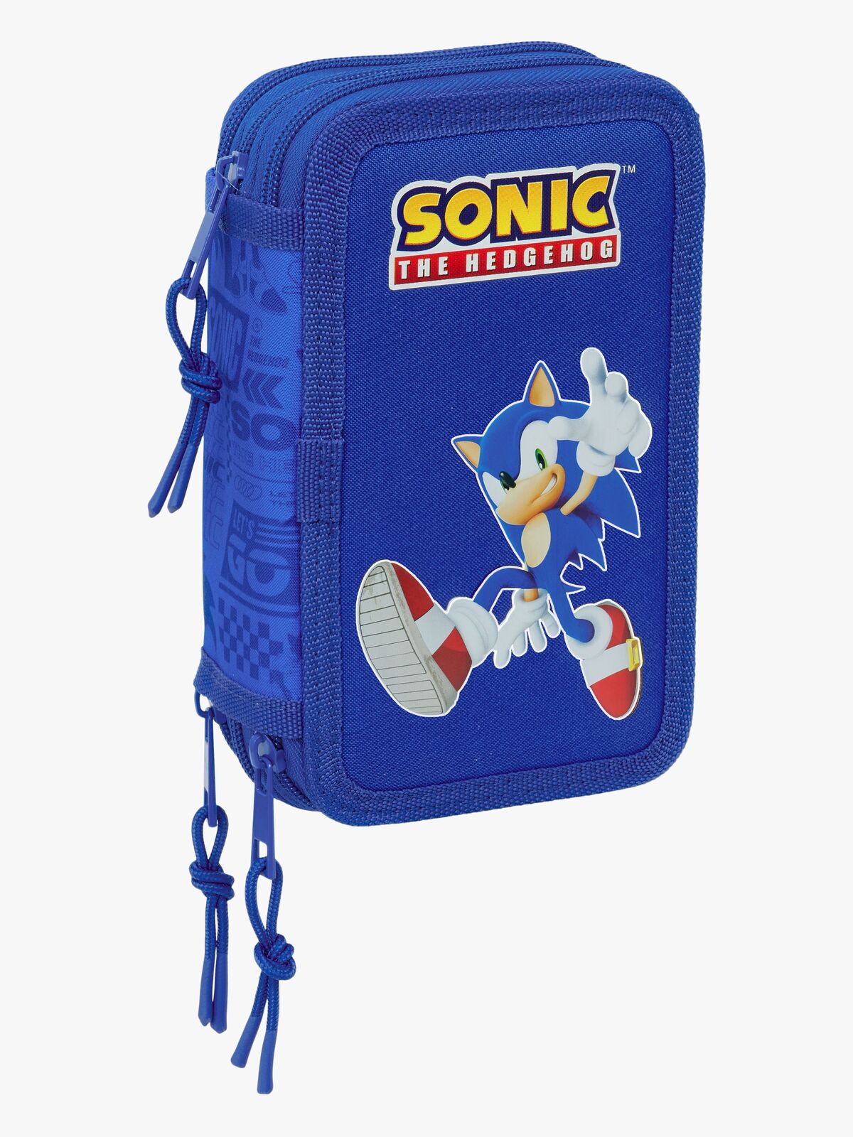 Sonic  Täytetty Kolmilokeroinen Penaali 37 Osaa, Sininen