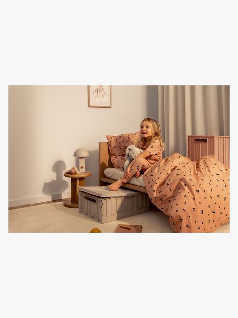 LIEWOOD Weston Säilytyslaatikko + Kansi & Pyörät, Sandy