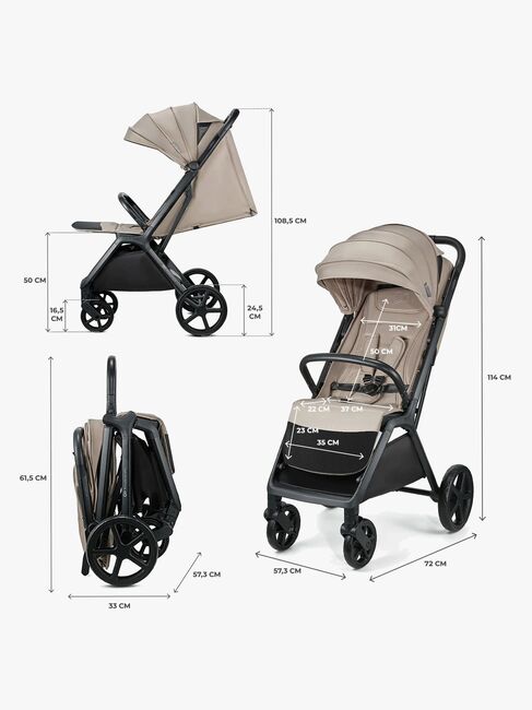 Kinderkraft Loom Matkarattaat, Linen Beige