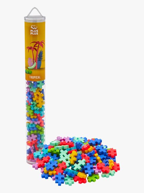 Plus-Plus Rakennussarja + Pohjalevy & Tuubi New Mix, 4x100 Osaa