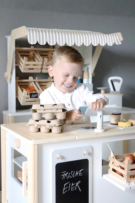 Small Foot Markkinakoju Kauppa & Keittiö, Valkoinen