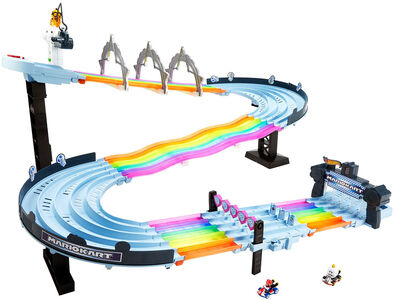 Hot Wheels Mario Kart Rainbow Road Track Autorata