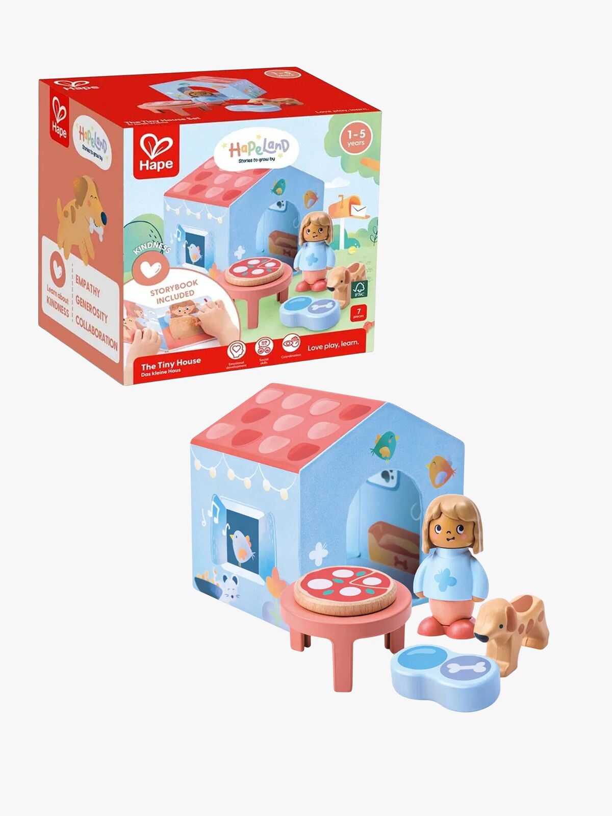 Hape Satukirja + Leikkisetti The Tiny House