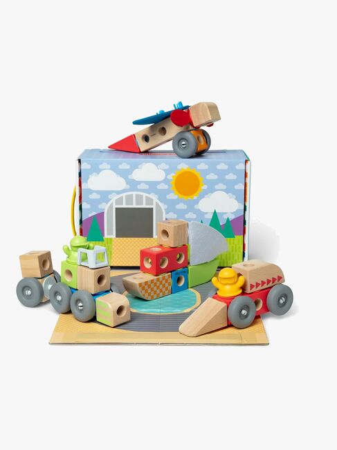 Melissa & Doug Blockables Rakennussarja Ajoneuvo 54 Osaa