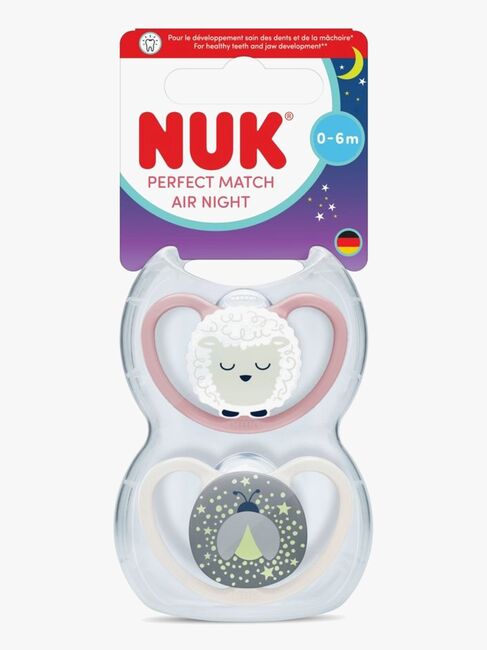 NUK Perfect Match Air Night Tutti 2-pack Koko 1, Sheep