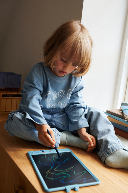 LIEWOOD Zora Magic Piirustustaulu 10'', Tiger/Beach Blue