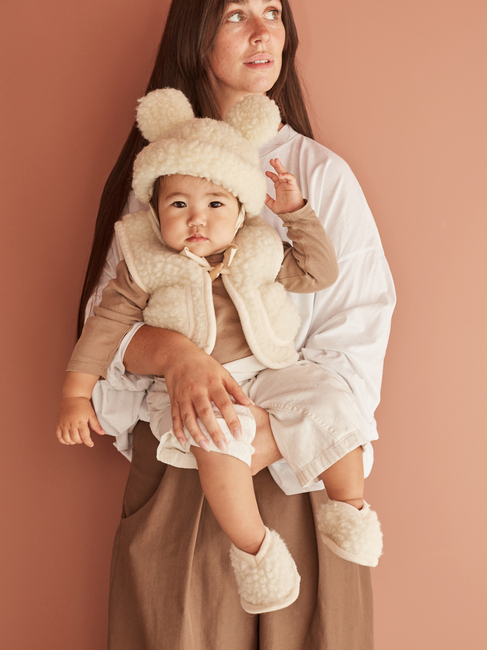 BINIBAMBA Merino Sisäkengät, Milk