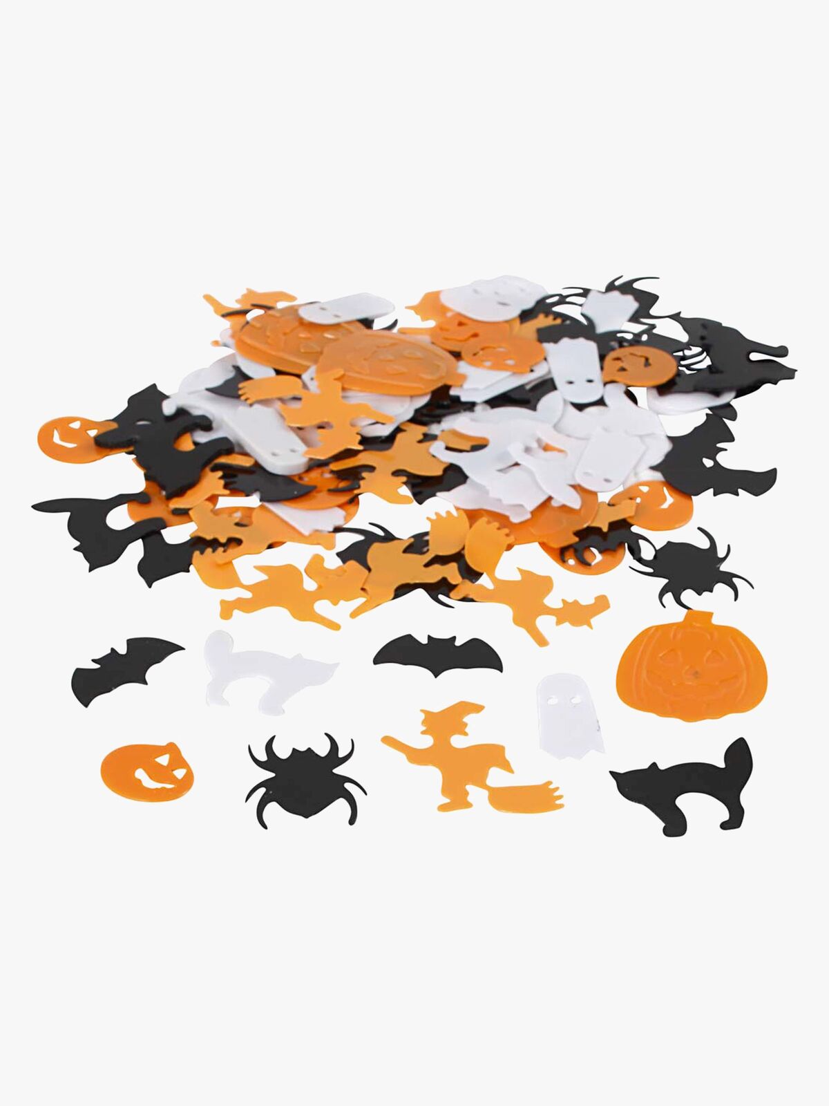 Creativ Company Halloween Paljetit, Black/Orange/White