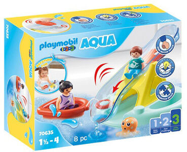 Playmobil 1.2.3 Aqua Water Seesaw with Boat Rakennussarja