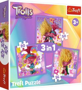 Trefl Trolls 3 Palapelit 3-in-1