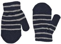 Lindberg Magic Wool Stripe Sormikkaat 2-pack, Navy/Grey