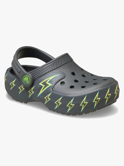 Crocs Classic Bolt Lights Pistokkaat, Carbon