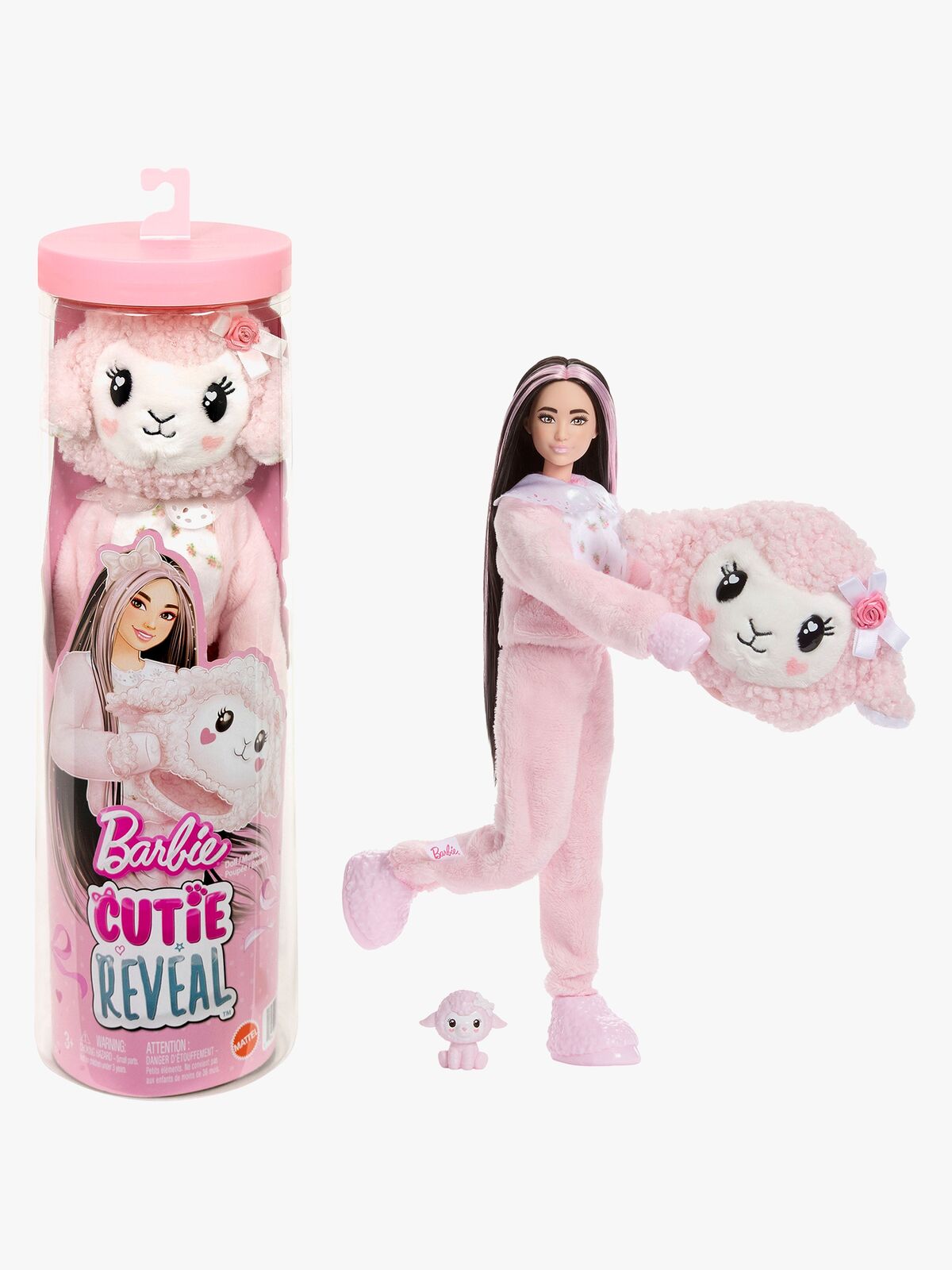 Barbie Cutie Reveal Sweet Bows Nukke Lammas, Vaaleanpunainen