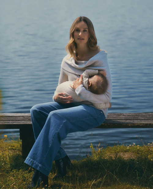 Cache Coeur KELLY Äitiysfarkut, Mid Blue