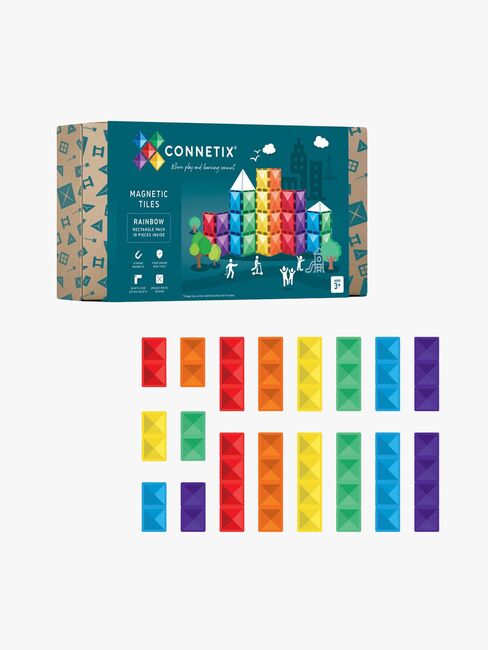 Connetix Työmaasetti Rainbow Rectangle 18 Osaa