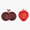 OYOY Yummy Strawberry & Cherry Kulho, Cherry Red/Nutmeg