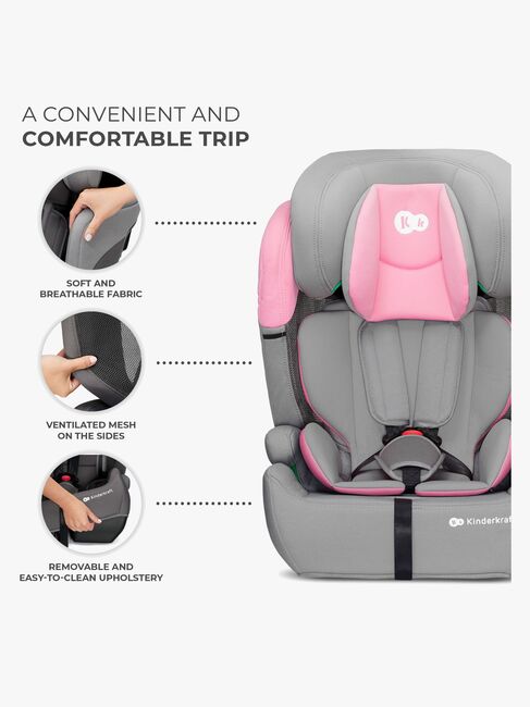Kinderkraft COMFORT UP i-Size Turvaistuin, Pink