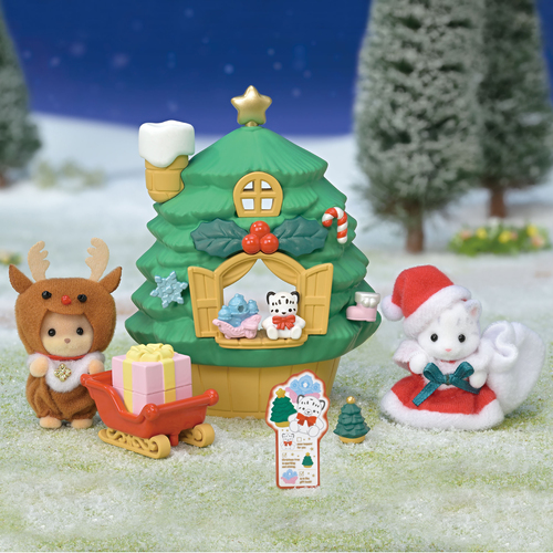 Sylvanian Families Leikkisetit Joulupukin Joulukuusitalo