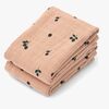 LIEWOOD Lewis Musliiniviltti 2-pack, Mini Berry/Pale Tuscany
