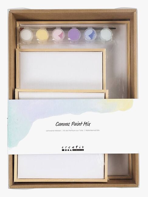 Creativ Company Maalauskankaat 3-pack, Pastellinsävyinen