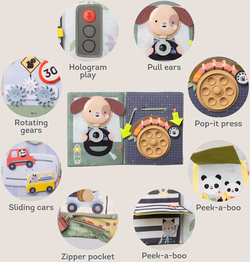 TAF Toys Ride Time Busy Puuhakirja