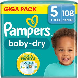 Pampers Baby-Dry Vaippa Koko 5 11–16 kg 108-pack