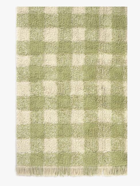 LorenaCanals Pestävä Vichy Matto 90x120 cm, Matcha