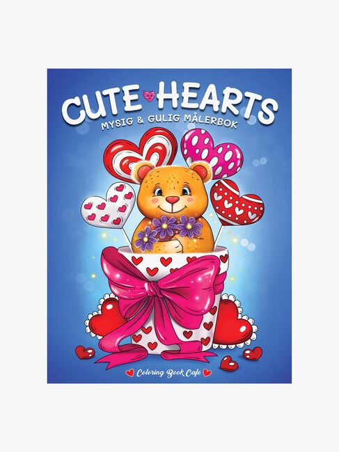 Cozy Värityskirja  Cute Hearts