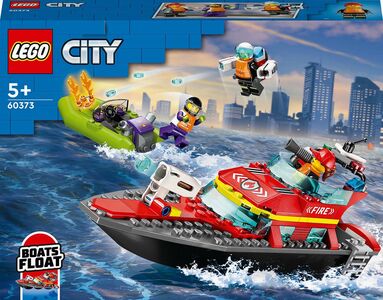 LEGO City Fire 60373 Palokunnan Pelastusvene