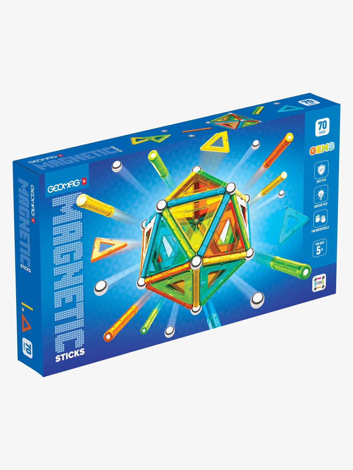 Geomag Magnetic Sticks Gems Rakennussarja 70