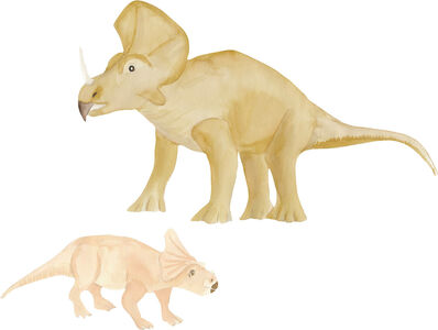 That's Mine Sisustustarra Triceratops, Brown/Rose