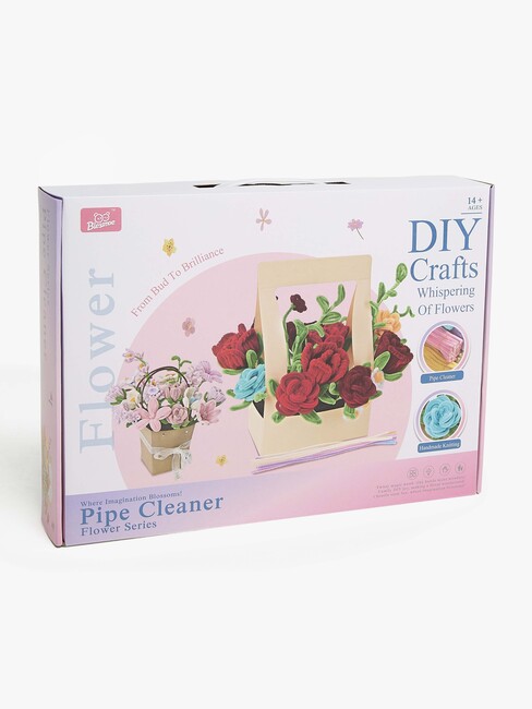 Fippla DIY-setti Kukkakimppu + Piipunrassit 32 Osaa, Violetti