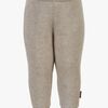 Mikk-Line Fleecehousut Merinovilla, Melange Offwhite