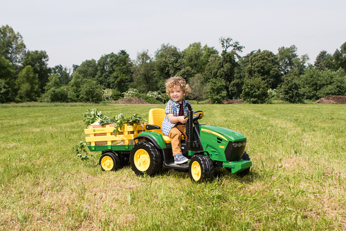 Peg Perego John Deere Ground Force Sähkötraktori + Perävaunu