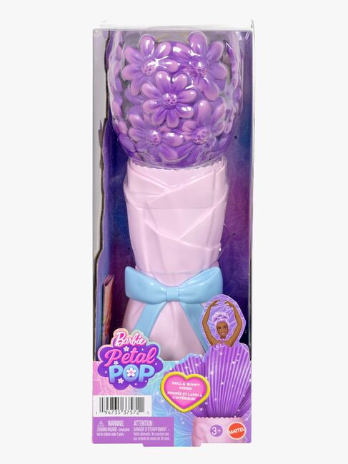 Barbie Petal Pop Flower Surprise Nukke Päivänkakkara, Violetti
